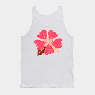 Hot pink hibiscus flower Tank Top